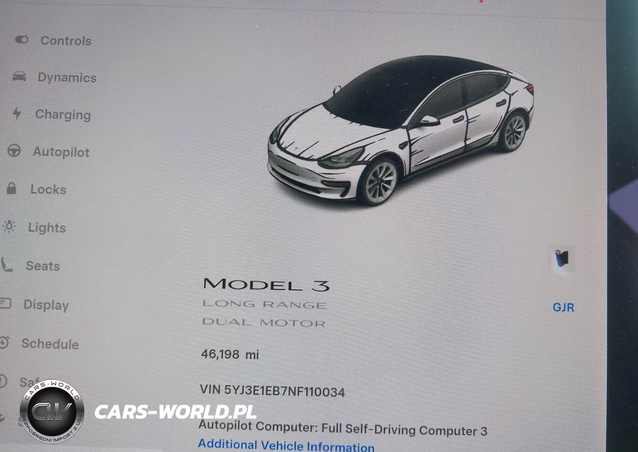 2022 Tesla Model 3 VIN:5YJ3E1EB7NF110034 - 15