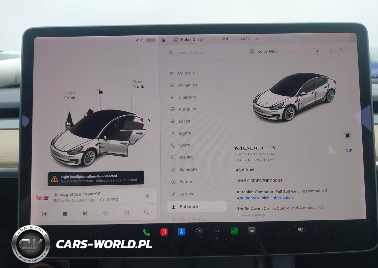 2022 Tesla Model 3 VIN:5YJ3E1EB7NF110034 - 18