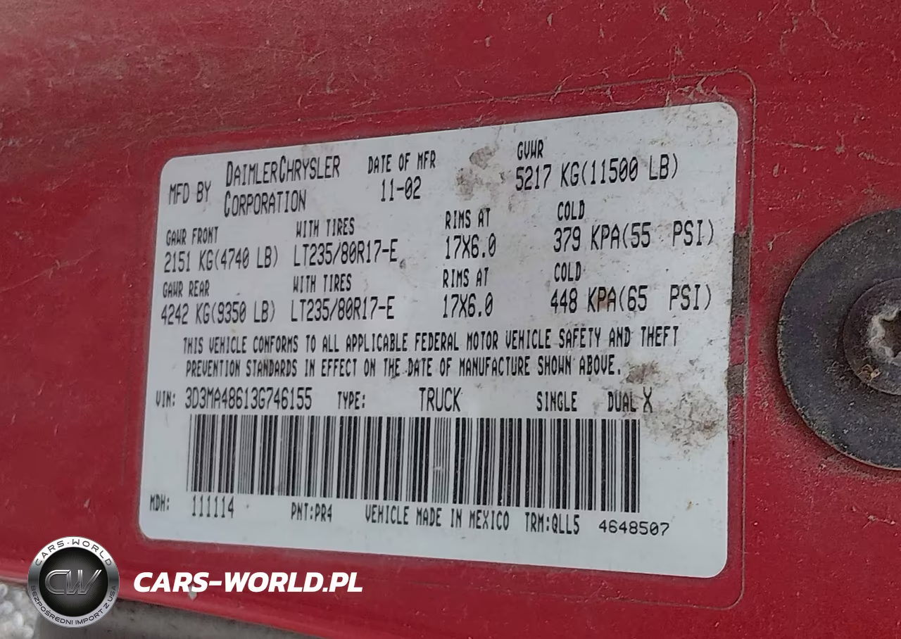 2003 Dodge Ram 3500 Slt-Laramie-St VIN:3D3MA48613G746155 - 8