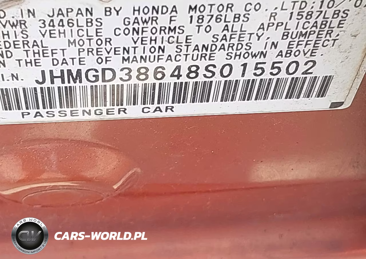 2008 Honda Fit Sport VIN:JHMGD38648S015502 - 9