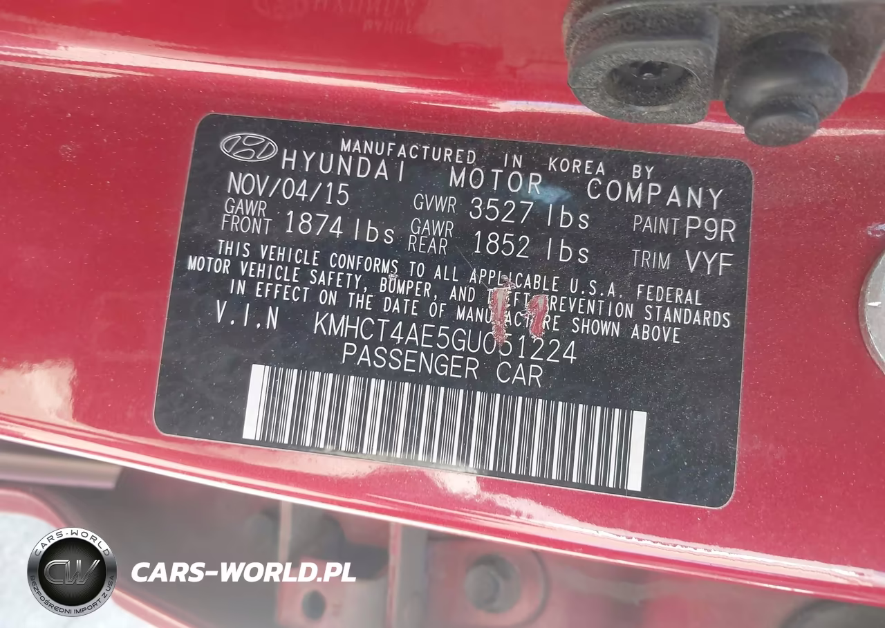 2016 Hyundai Accent Se VIN:KMHCT4AE5GU051224 - 9