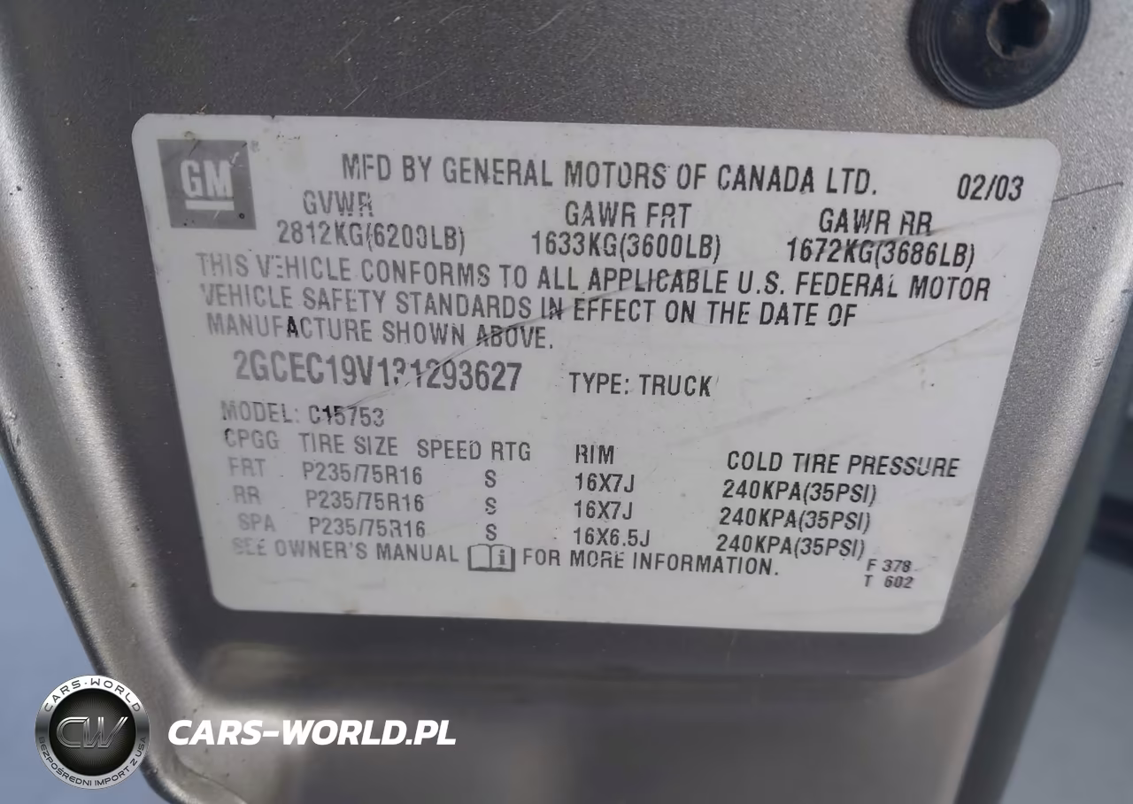 2003 Chevrolet Silverado 1500 Ls VIN:2GCEC19V131293627 - 9
