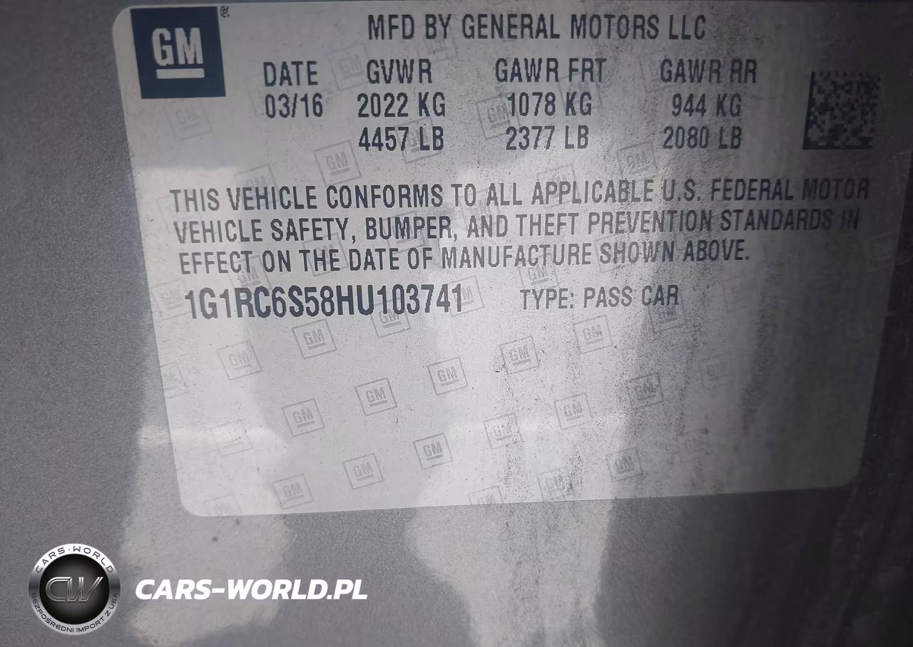 2017 Chevrolet Volt Lt VIN:1G1RC6S58HU103741 - 9