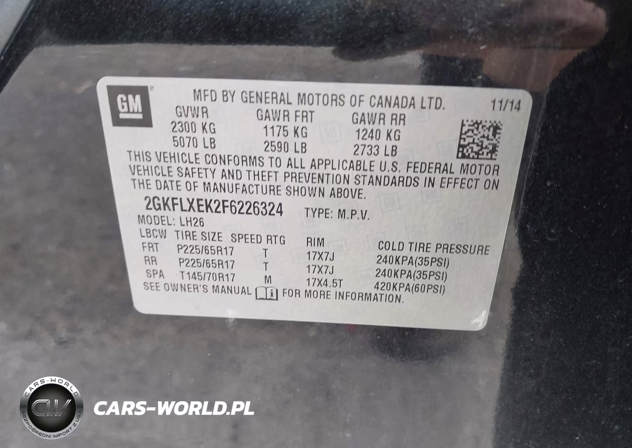 2015 GMC Terrain Slt-1 VIN:2GKFLXEK2F6226324 - 9