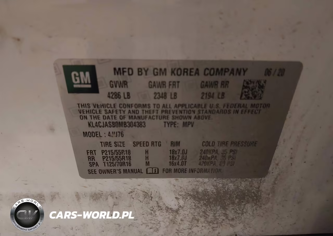 2021 Buick Encore Fwd Preferred VIN:KL4CJASB0MB304383 - 9