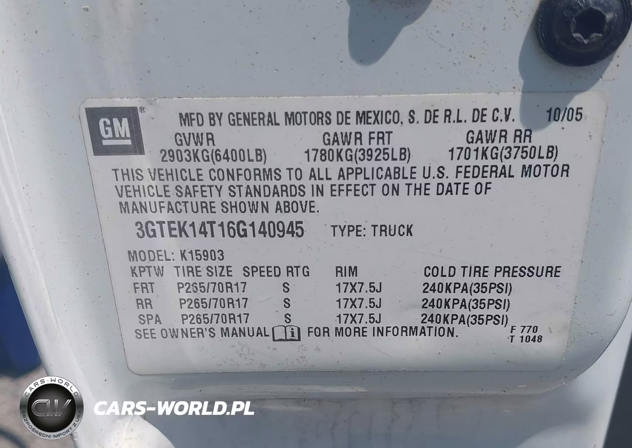 2006 GMC Sierra 1500 Work Truck VIN:3GTEK14T16G140945 - 9
