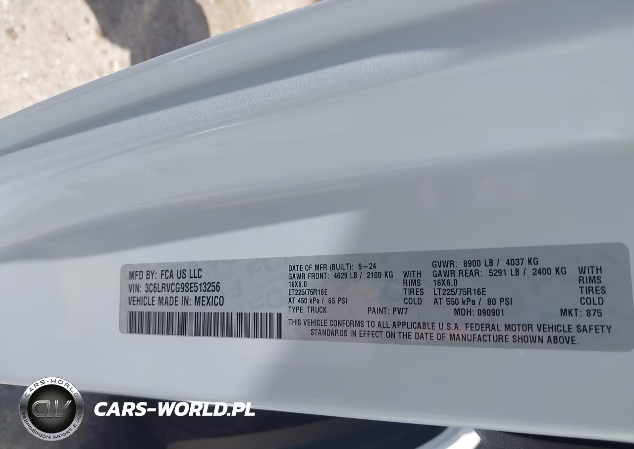 2025 Ram Promaster 2500 Tradesman High Roof 136 Wb W-Pass Seat VIN:3C6LRVCG9SE513256 - 9