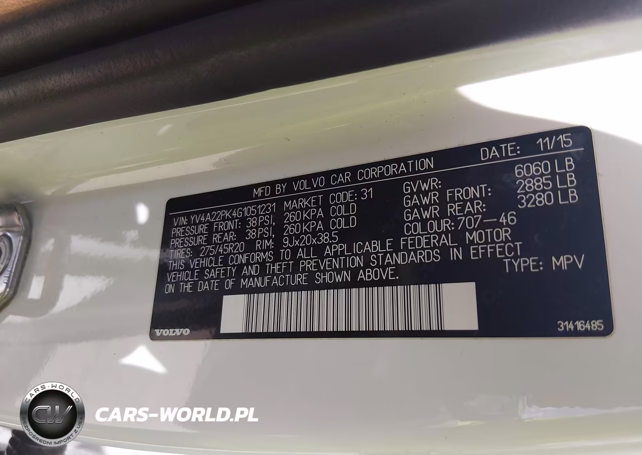 2016 Volvo Xc90 T6 Momentum VIN:YV4A22PK4G1051231 - 9