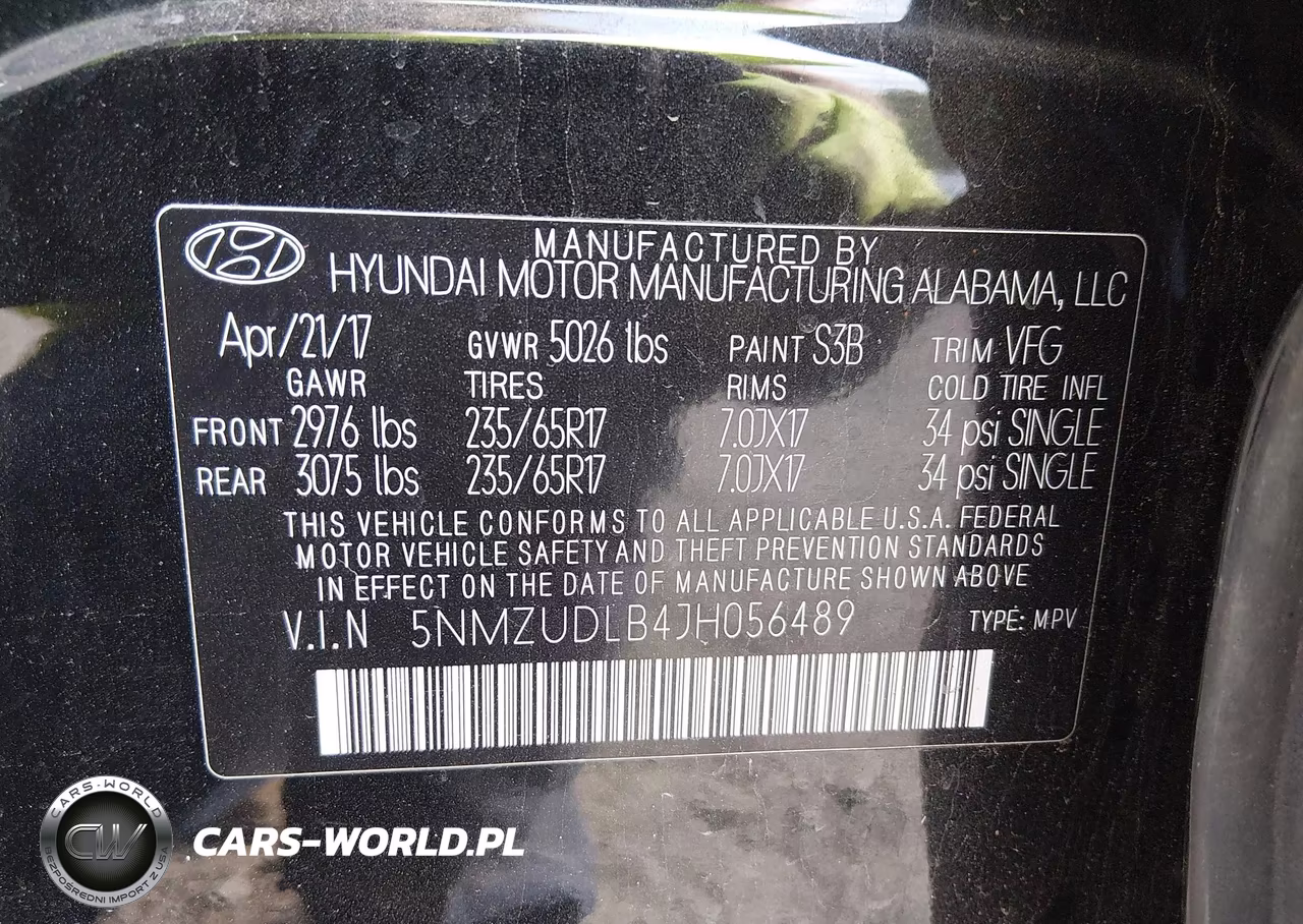 2018 Hyundai Santa Fe Sport 2.4L VIN:5NMZUDLB4JH056489 - 9