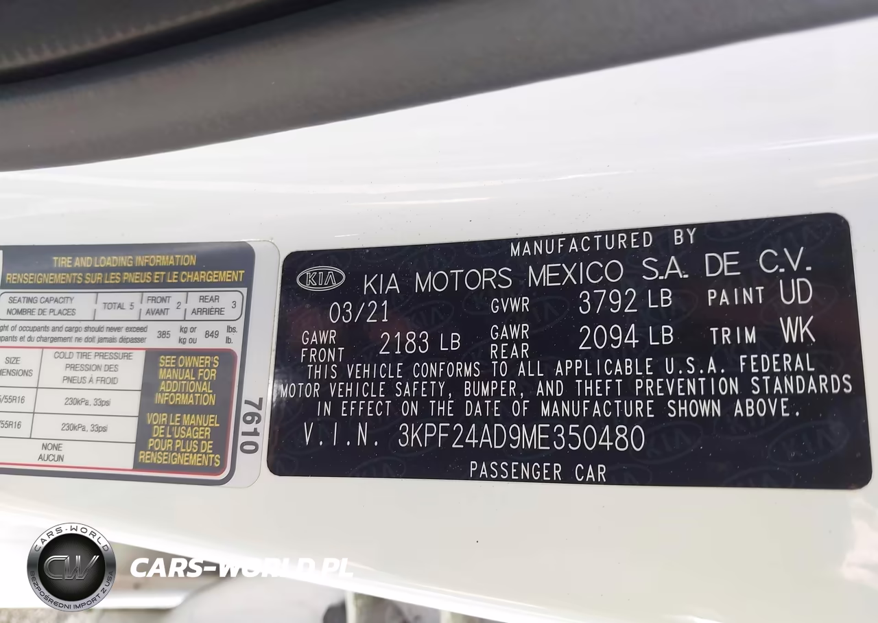 2021 Kia Forte Lxs VIN:3KPF24AD9ME350480 - 9