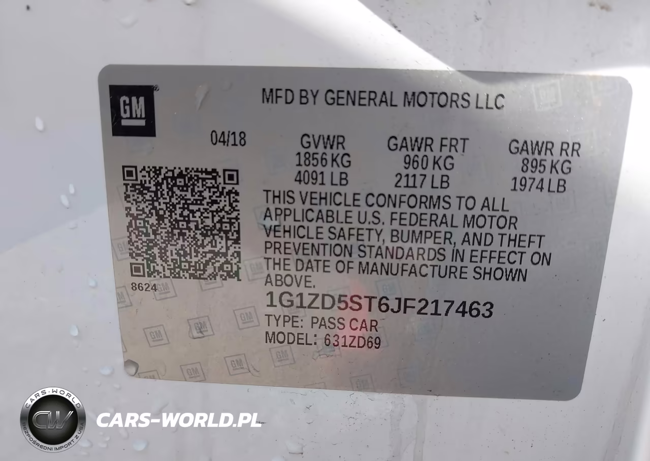 2018 Chevrolet Malibu Lt VIN:1G1ZD5ST6JF217463 - 9