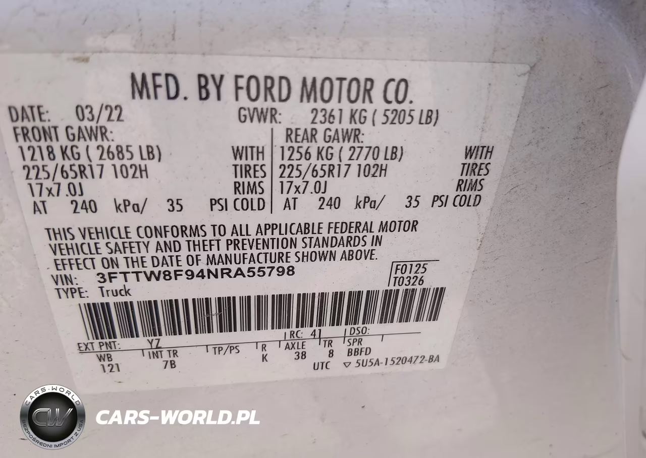 2022 Ford Maverick Xlt VIN:3FTTW8F94NRA55798 - 9