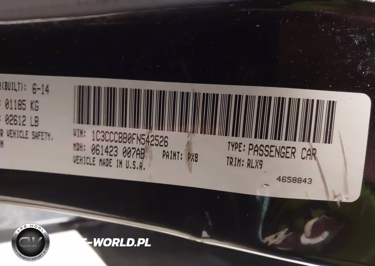 2015 Chrysler 200 S VIN:1C3CCCBB0FN542526 - 9