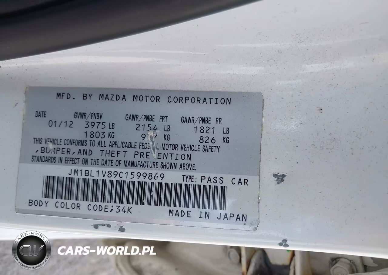2012 Mazda Mazda3 I Touring VIN:JM1BL1V89C1599869 - 9
