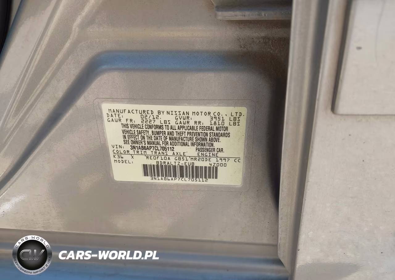 2012 Nissan Sentra 2.0 S VIN:3N1AB6AP7CL705112 - 9