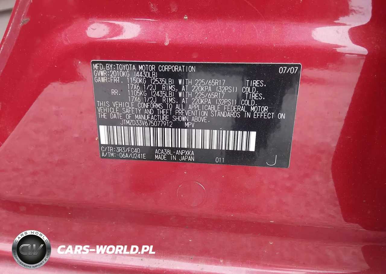 2007 Toyota Rav4 VIN:JTMZD33V675077912 - 9