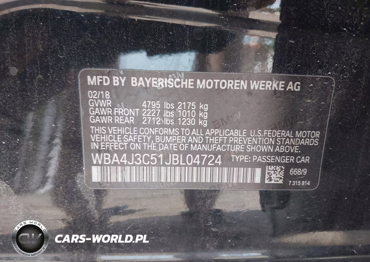 2018 BMW 430I Gran Coupe xDrive VIN:WBA4J3C51JBL04724 - 9