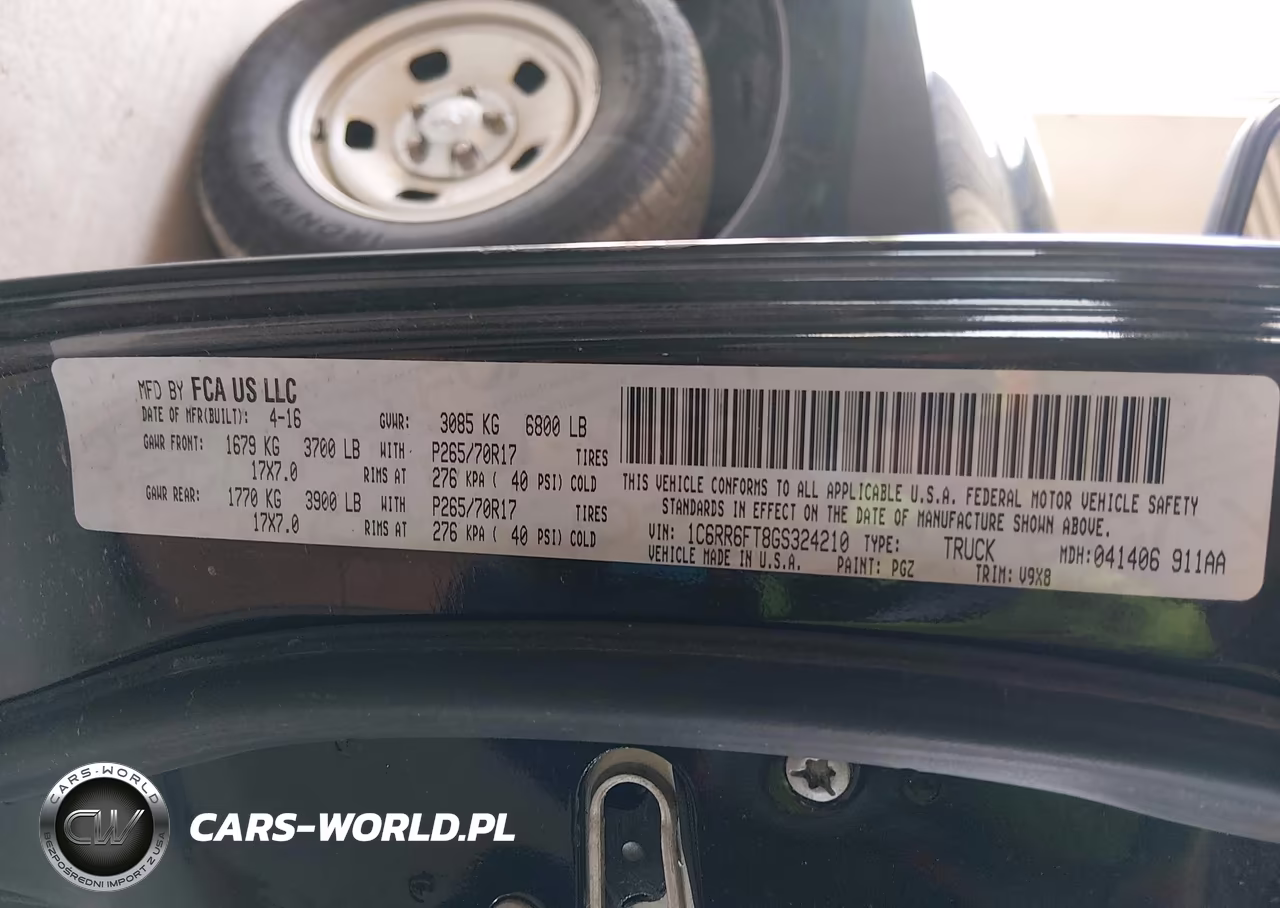 2016 Ram 1500 Tradesman VIN:1C6RR6FT8GS324210 - 9