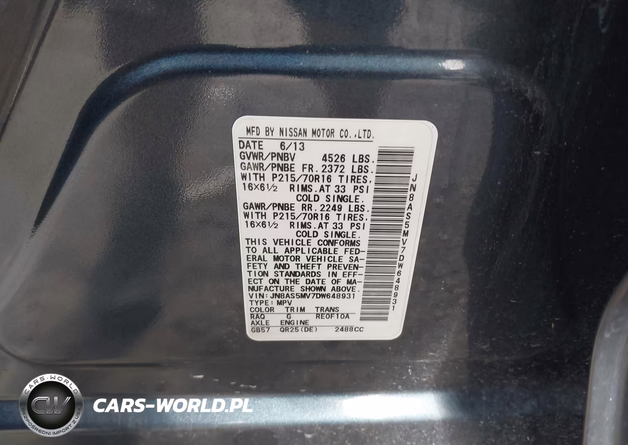 2013 Nissan Rogue S VIN:JN8AS5MV7DW648931 - 9