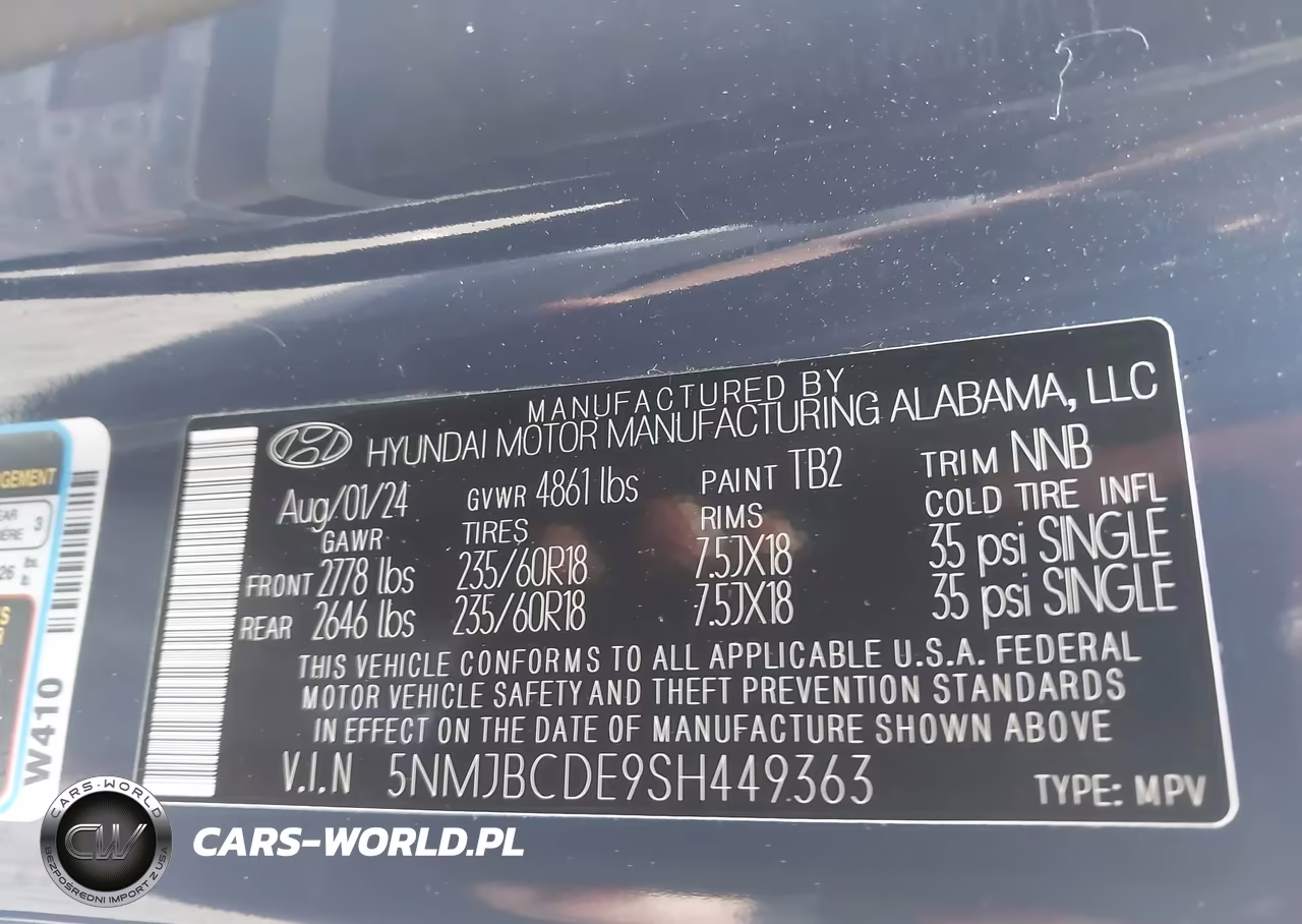 2025 Hyundai Tucson Sel VIN:5NMJBCDE9SH449363 - 9