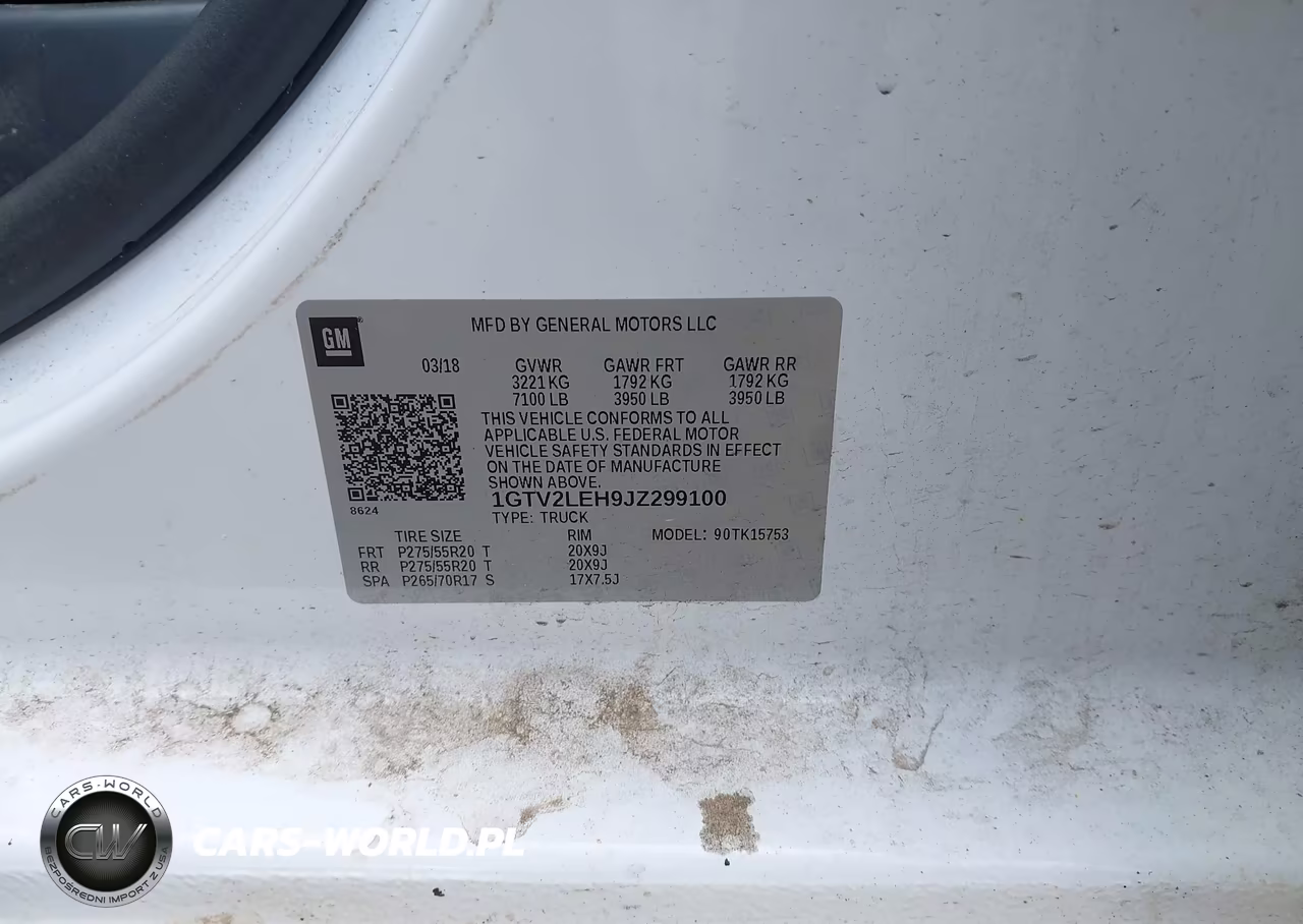 2018 GMC Sierra 1500 VIN:1GTV2LEH9JZ299100 - 9