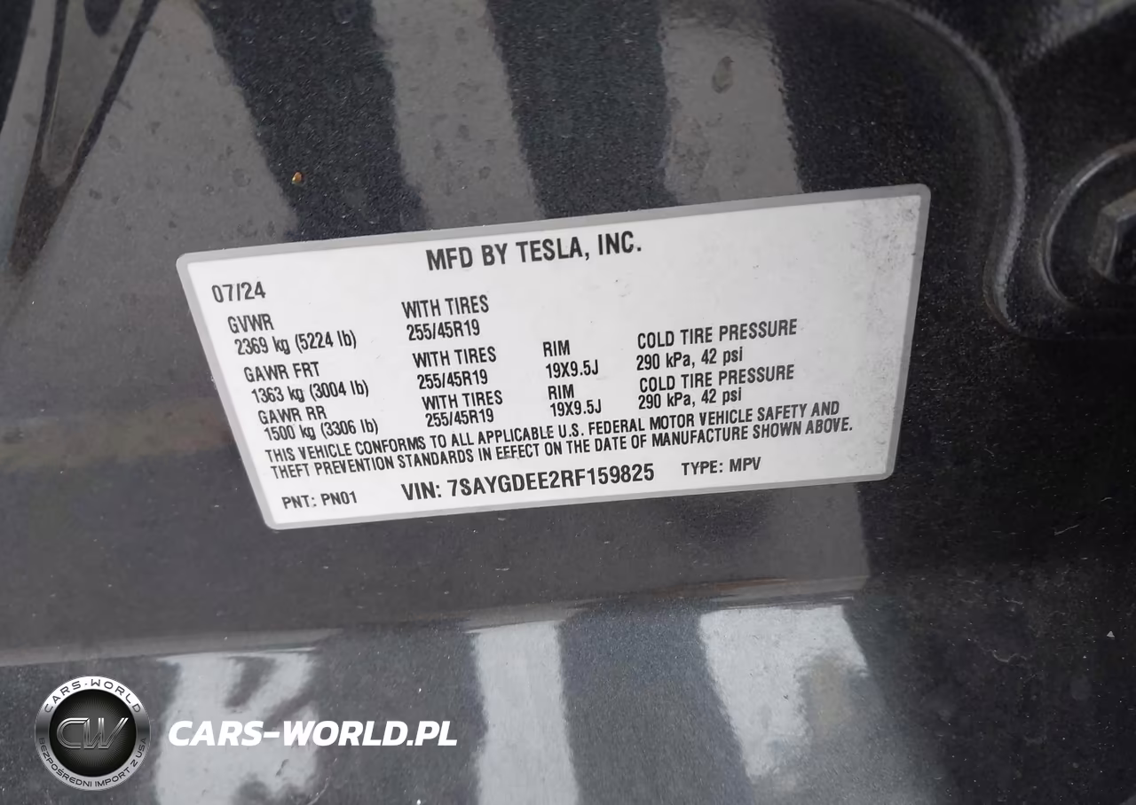 2024 Tesla Model Y Long Range Dual Motor All-Wheel Drive VIN:7SAYGDEE2RF159825 - 9