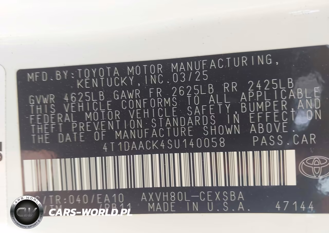 2025 Toyota Camry Se VIN:4T1DAACK4SU140058 - 9