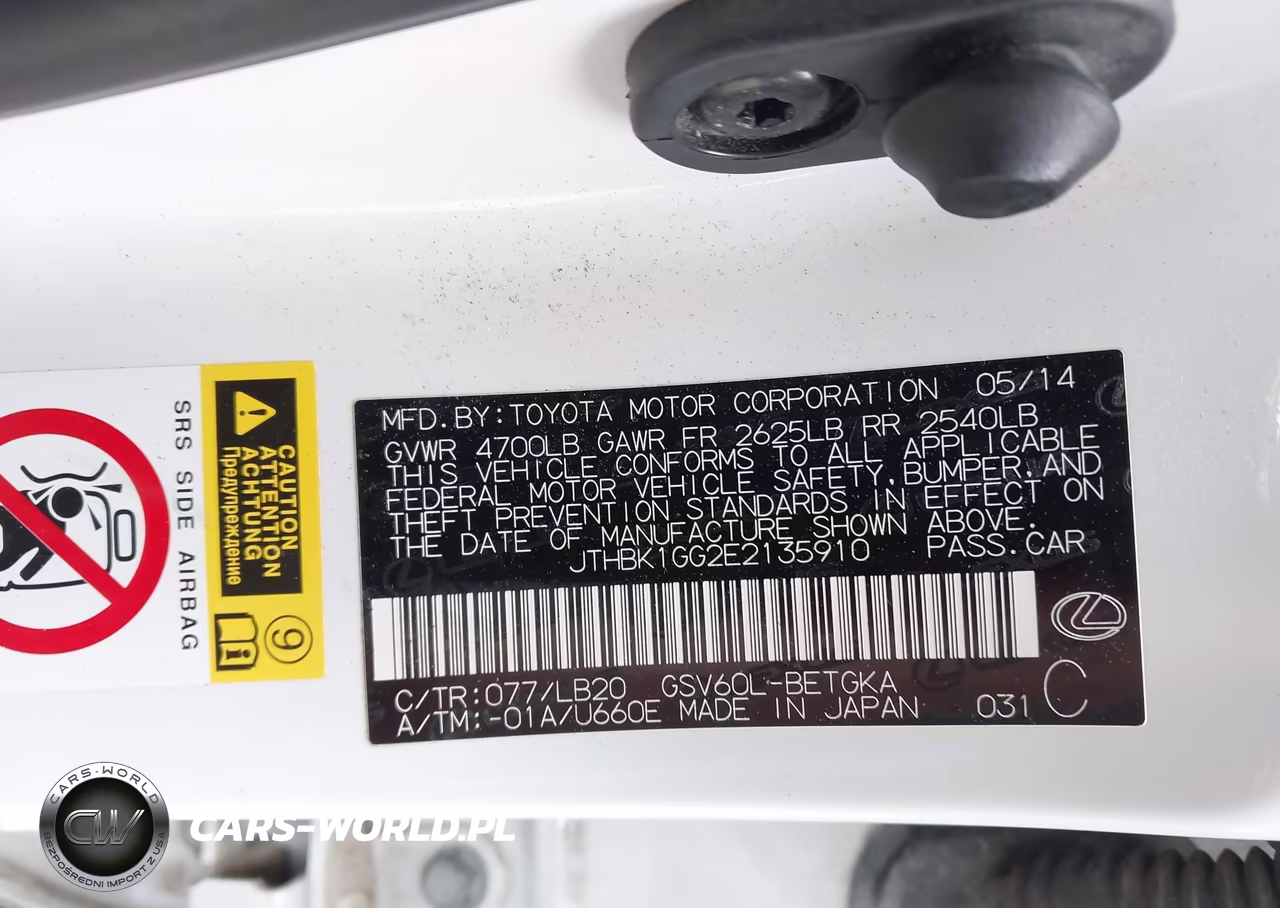 2014 Lexus Es 350 VIN:JTHBK1GG2E2135910 - 9