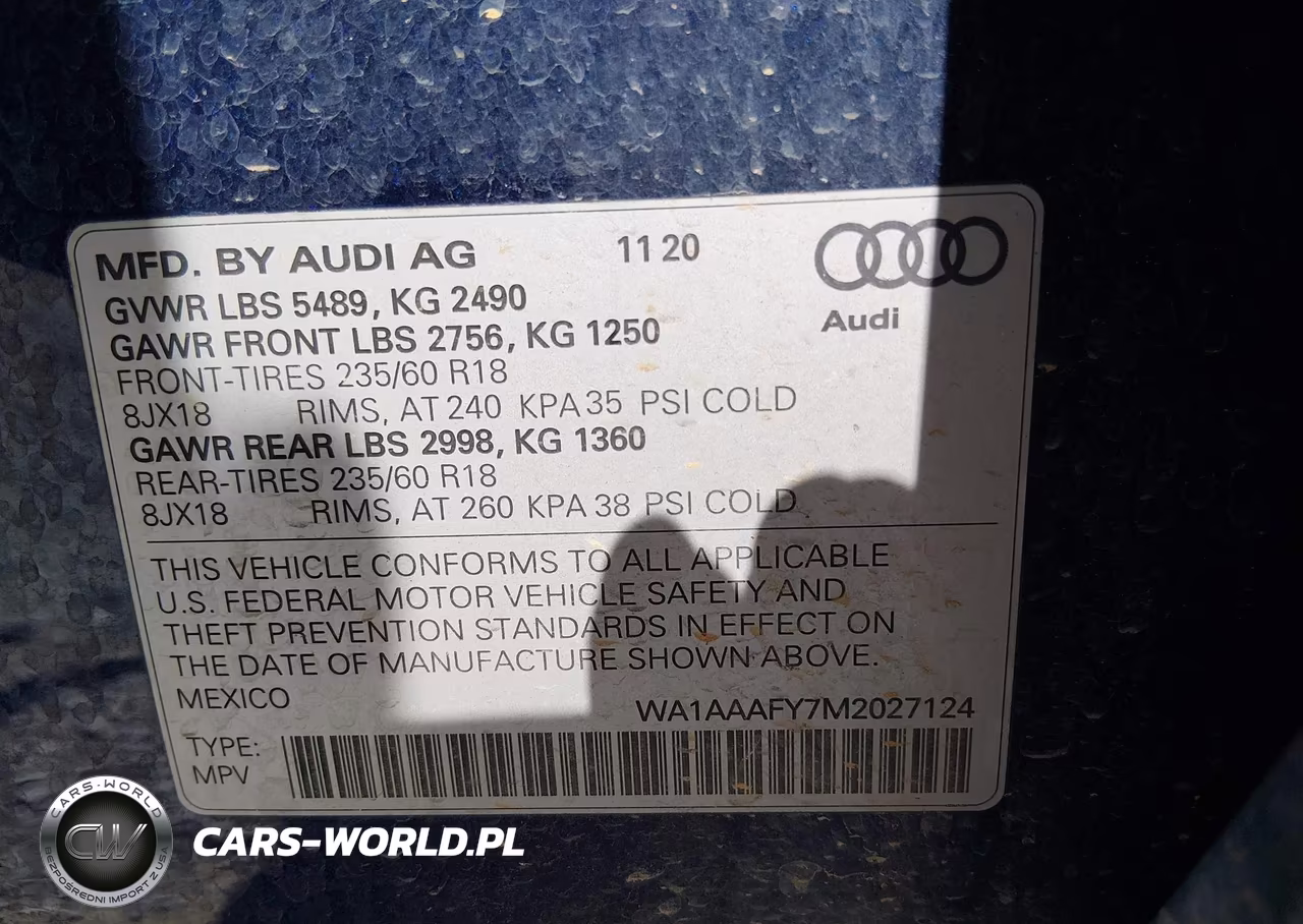 2021 Audi Q5 Premium 45 Tfsi Quattro S Tronic VIN:WA1AAAFY7M2027124 - 9