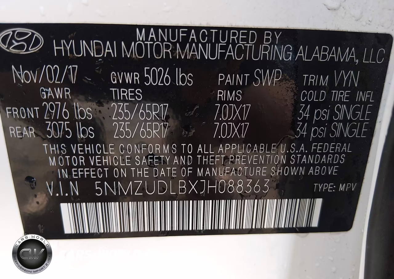 2018 Hyundai Santa Fe Sport 2.4L VIN:5NMZUDLBXJH088363 - 9