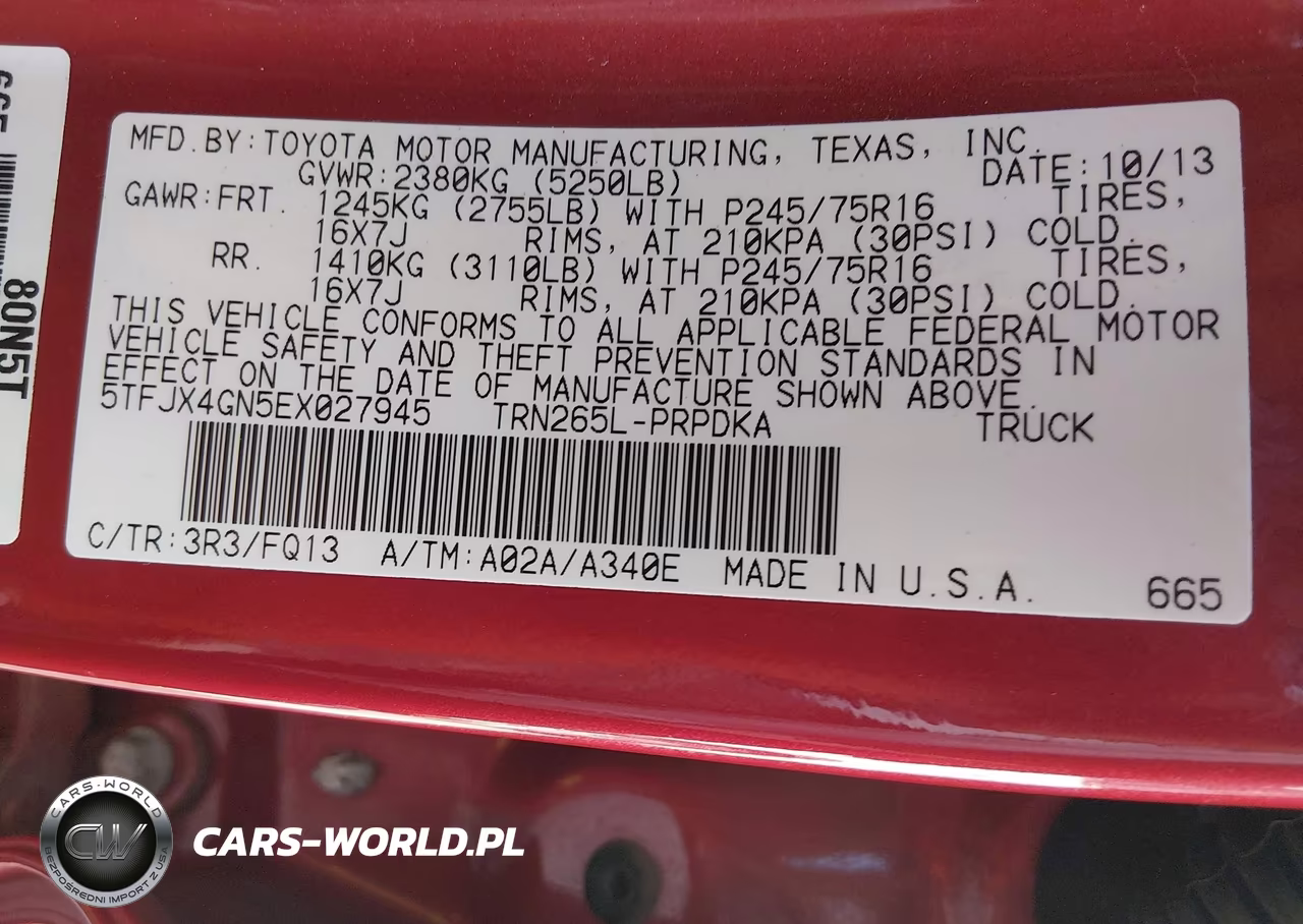 2014 Toyota Tacoma Prerunner VIN:5TFJX4GN5EX027945 - 9