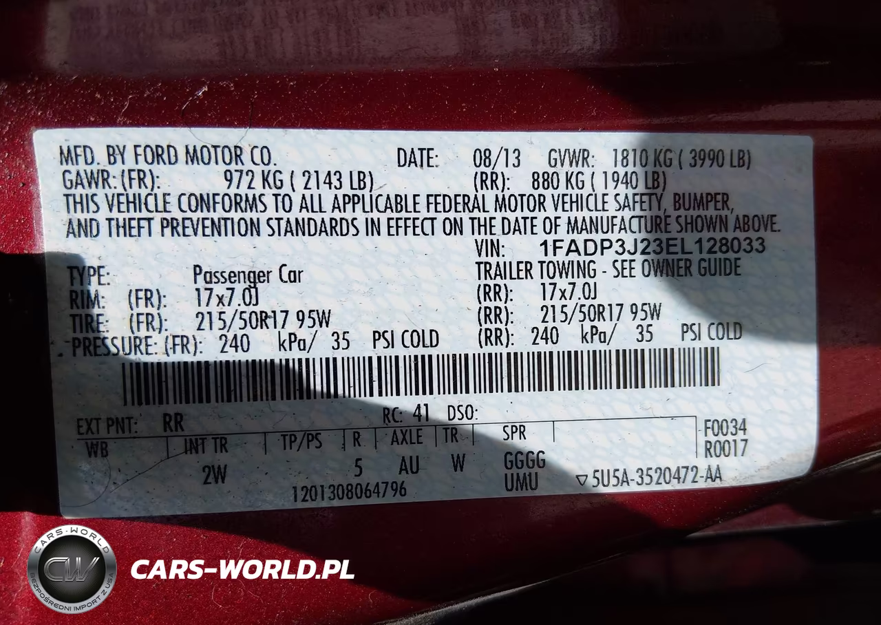 2014 Ford Focus Titanium VIN:1FADP3J23EL128033 - 9