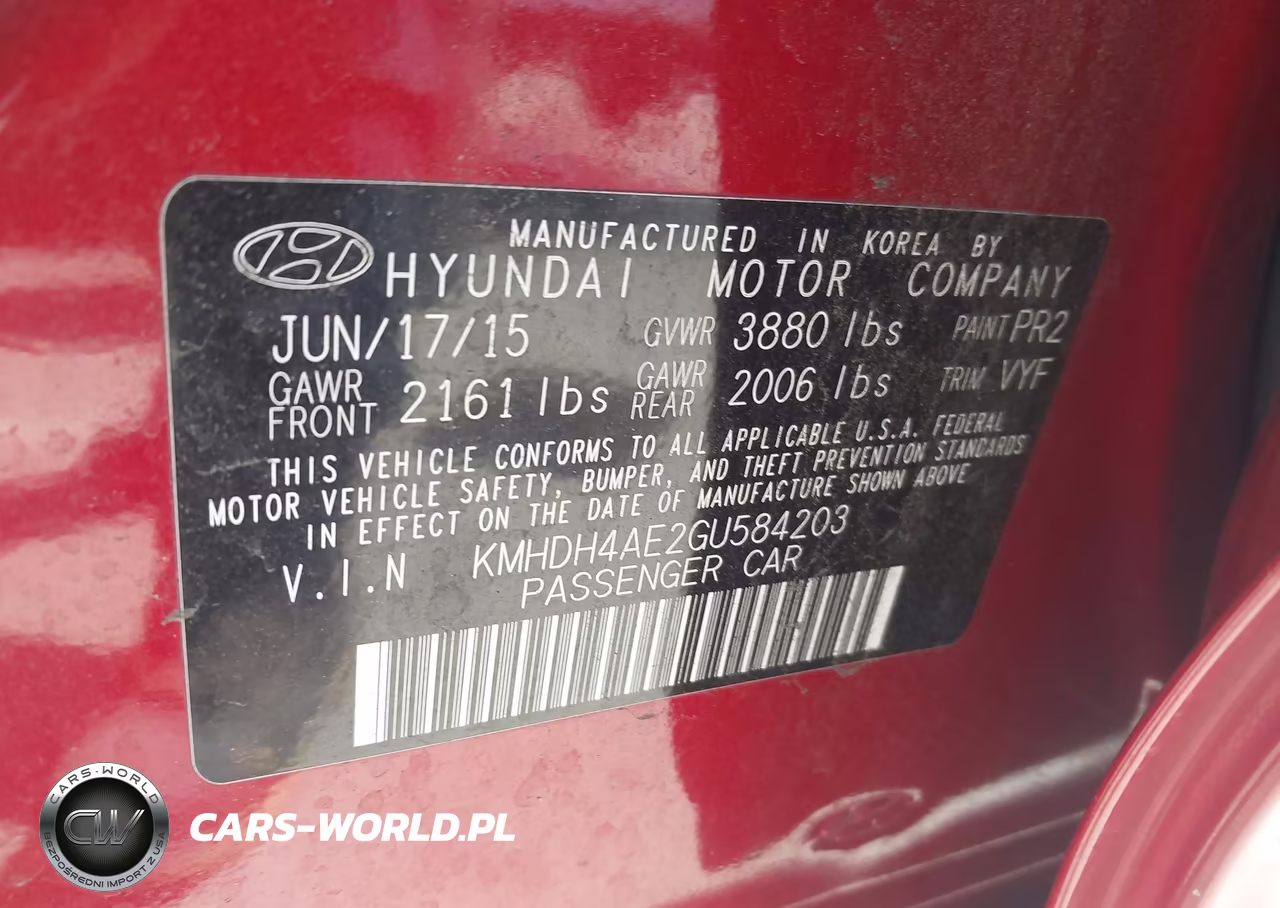 2016 Hyundai Elantra Value Edition VIN:KMHDH4AE2GU584203 - 9