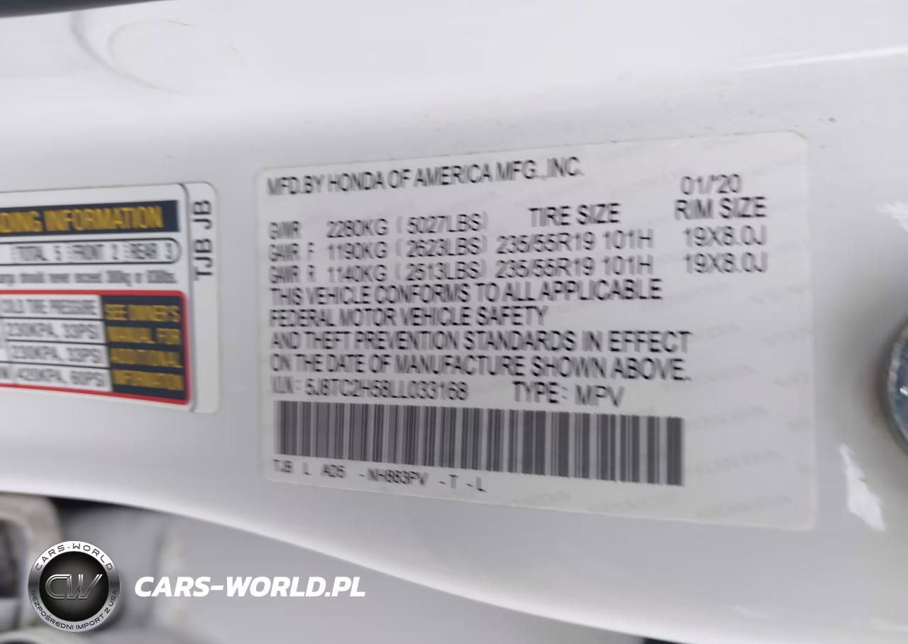 2020 Acura Rdx Technology Package VIN:5J8TC2H58LL033168 - 9