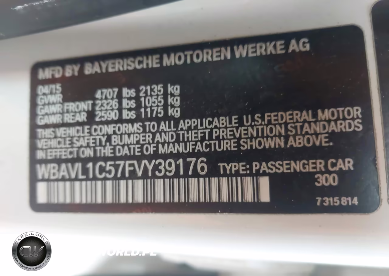 2015 BMW X1 xDrive28I VIN:WBAVL1C57FVY39176 - 9