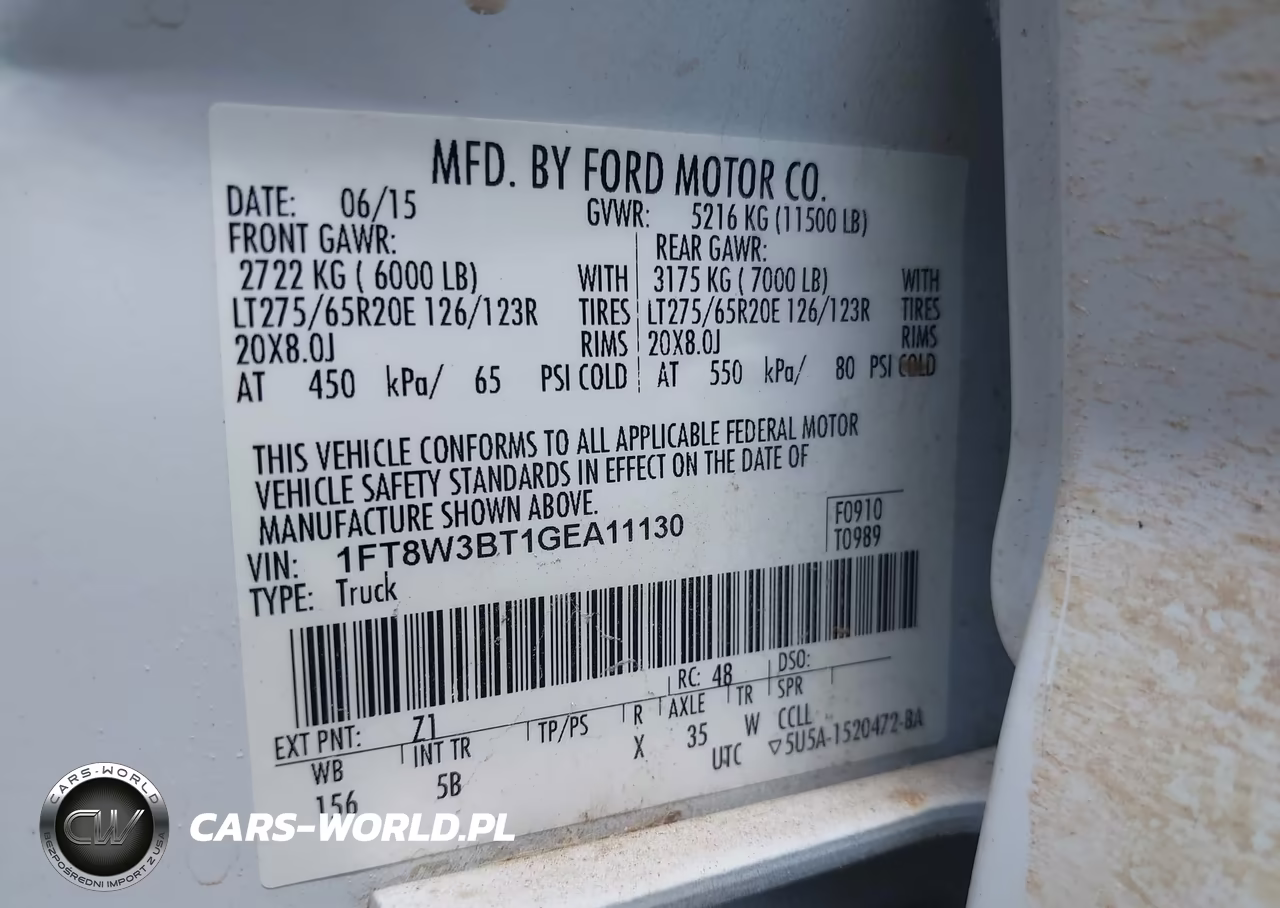 2016 Ford F-350 Lariat VIN:1FT8W3BT1GEA11130 - 9