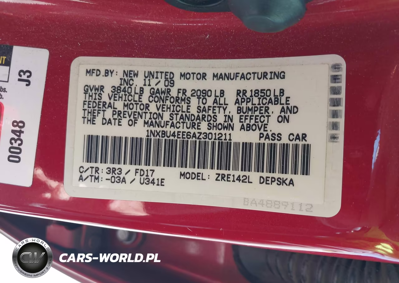 2010 Toyota Corolla S VIN:1NXBU4EE6AZ301211 - 9