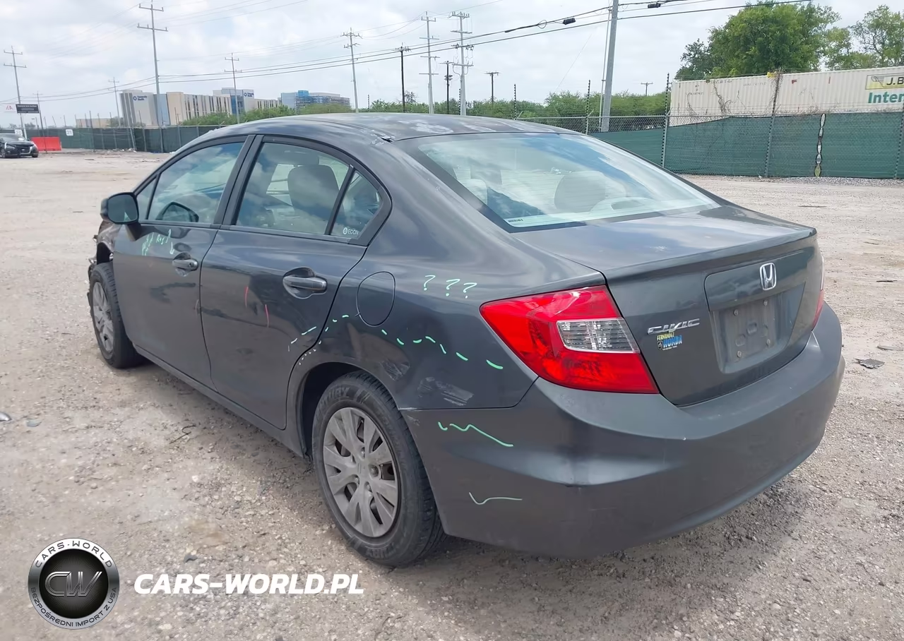 2012 Honda Civic Lx VIN:2HGFB2F54CH560706 - 3