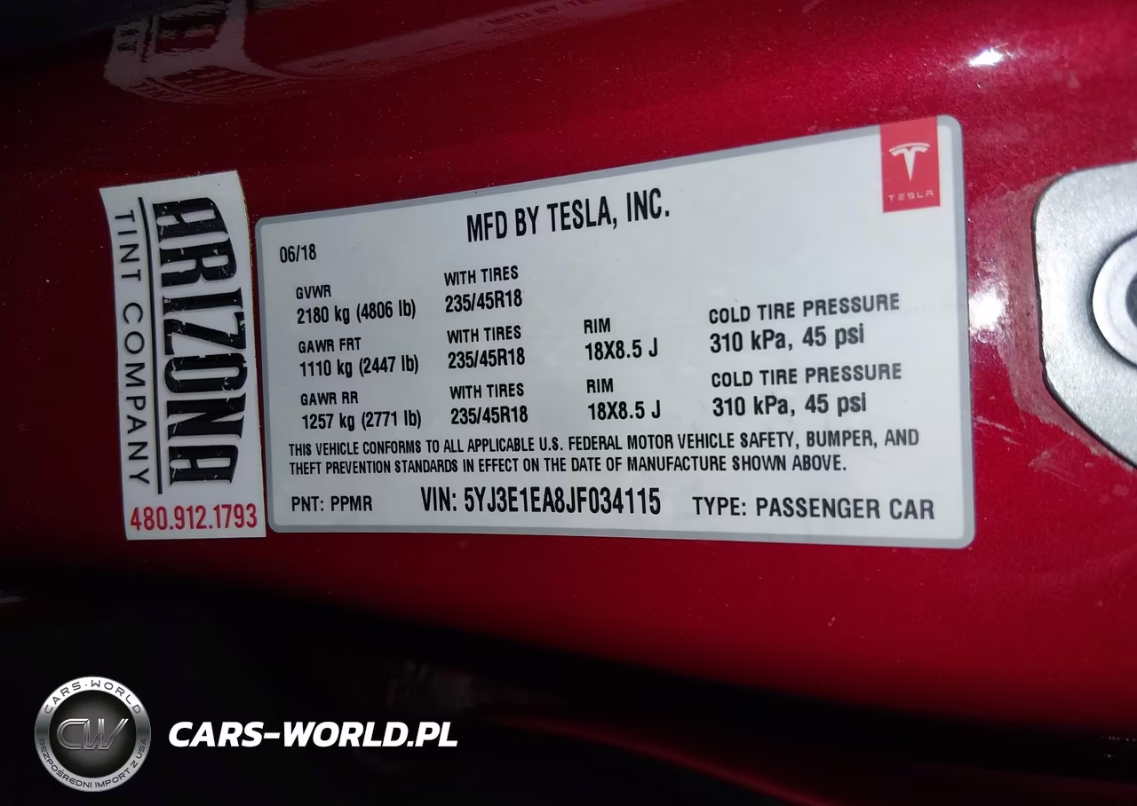 2018 Tesla Model 3 Long Range-Mid Range VIN:5YJ3E1EA8JF034115 - 9