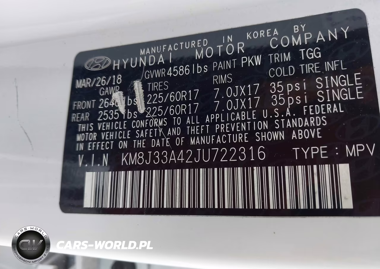 2018 Hyundai Tucson Sel VIN:KM8J33A42JU722316 - 9