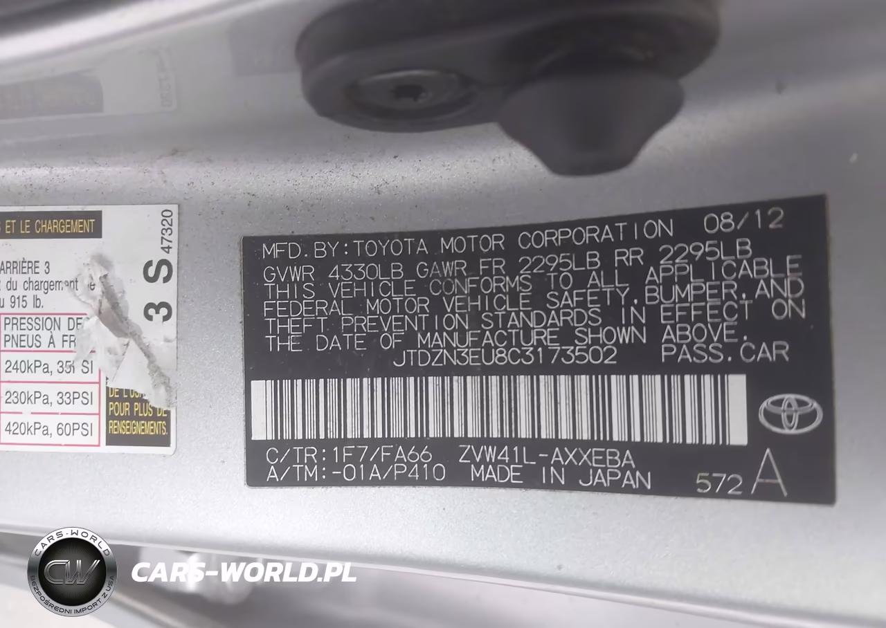 2012 Toyota Prius V Two VIN:JTDZN3EU8C3173502 - 9