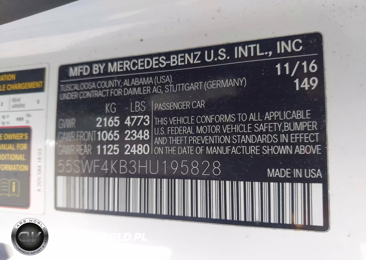 2017 Mercedes-Benz C 300 4Matic VIN:55SWF4KB3HU195828 - 9
