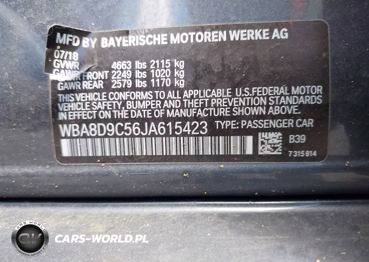 2018 BMW 330I xDrive VIN:WBA8D9C56JA615423 - 9