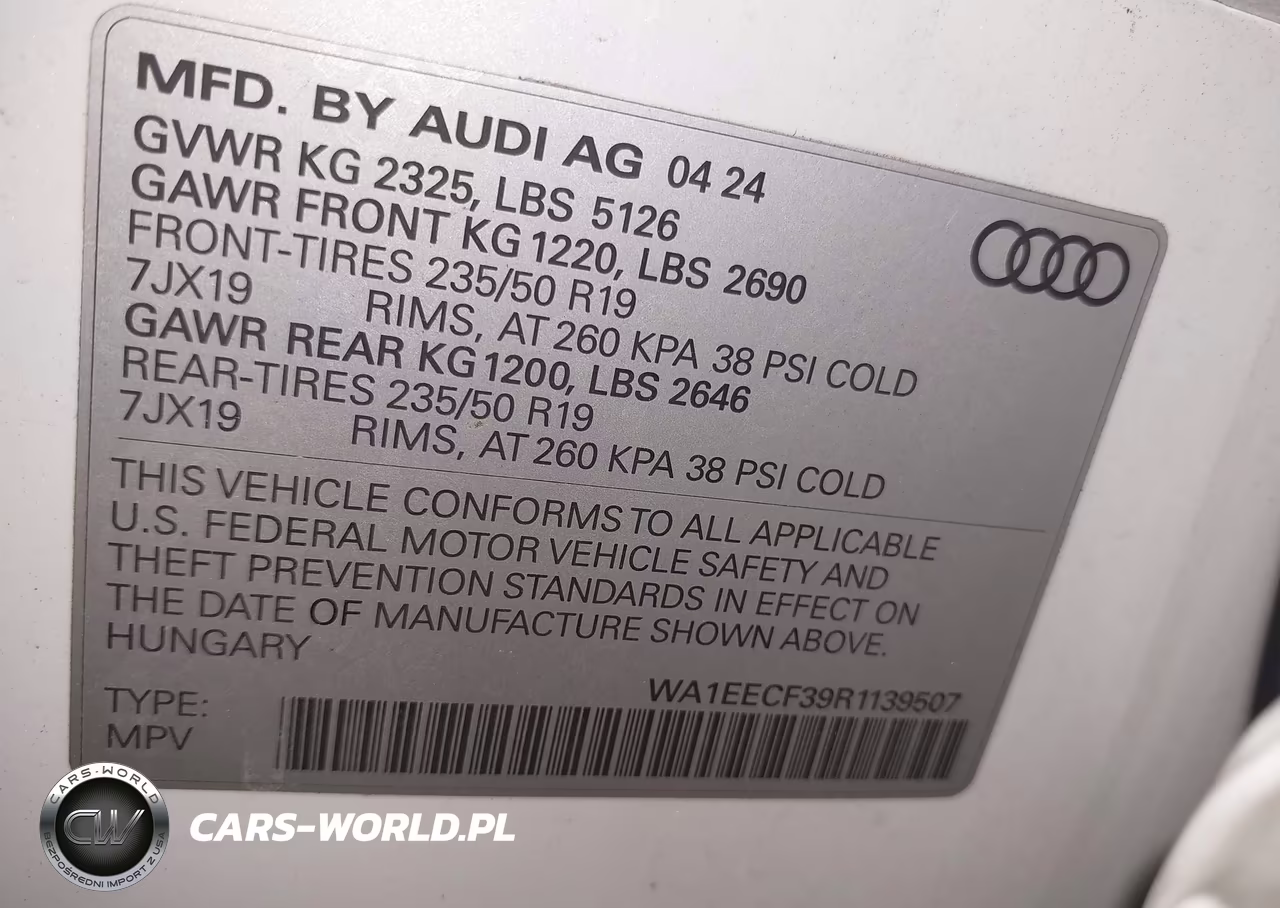 2024 Audi Q3 Premium Plus 45 Tfsi S Line Quattro Tiptronic VIN:WA1EECF39R1139507 - 9