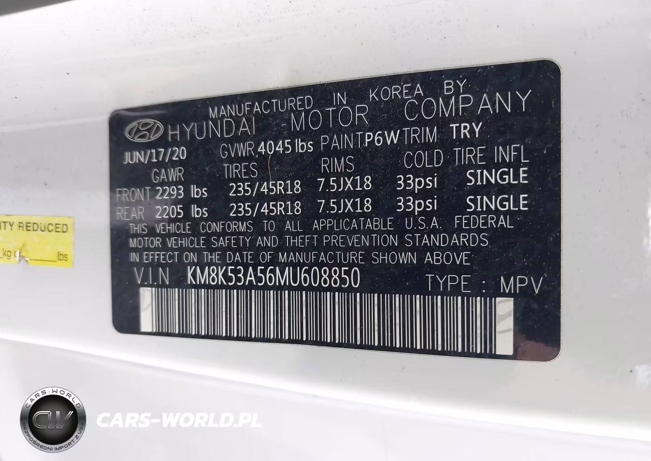 2021 Hyundai Kona Ultimate VIN:KM8K53A56MU608850 - 9
