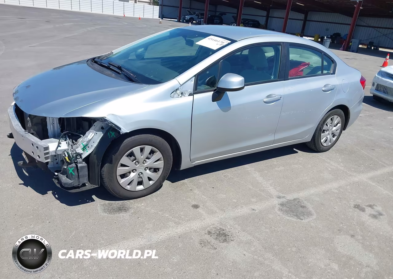 2012 Honda Civic Lx VIN:2HGFB2F52CH583384 - 2