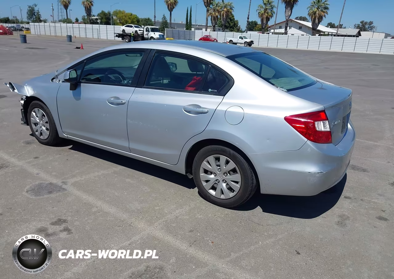 2012 Honda Civic Lx VIN:2HGFB2F52CH583384 - 3