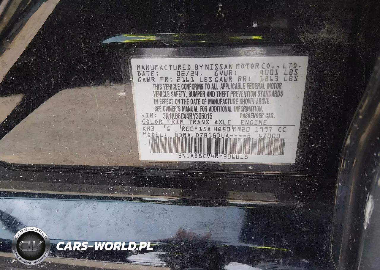 2024 Nissan Sentra Sv VIN:3N1AB8CV4RY306015 - 9