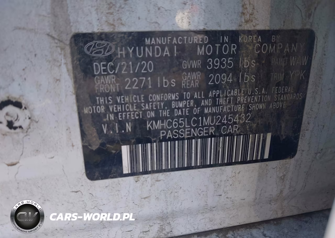 2021 Hyundai Ioniq Hybrid Blue VIN:KMHC65LC1MU245432 - 9