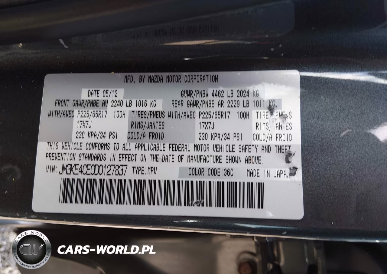 2013 Mazda Cx-5 Touring VIN:JM3KE4CE0D0127837 - 9